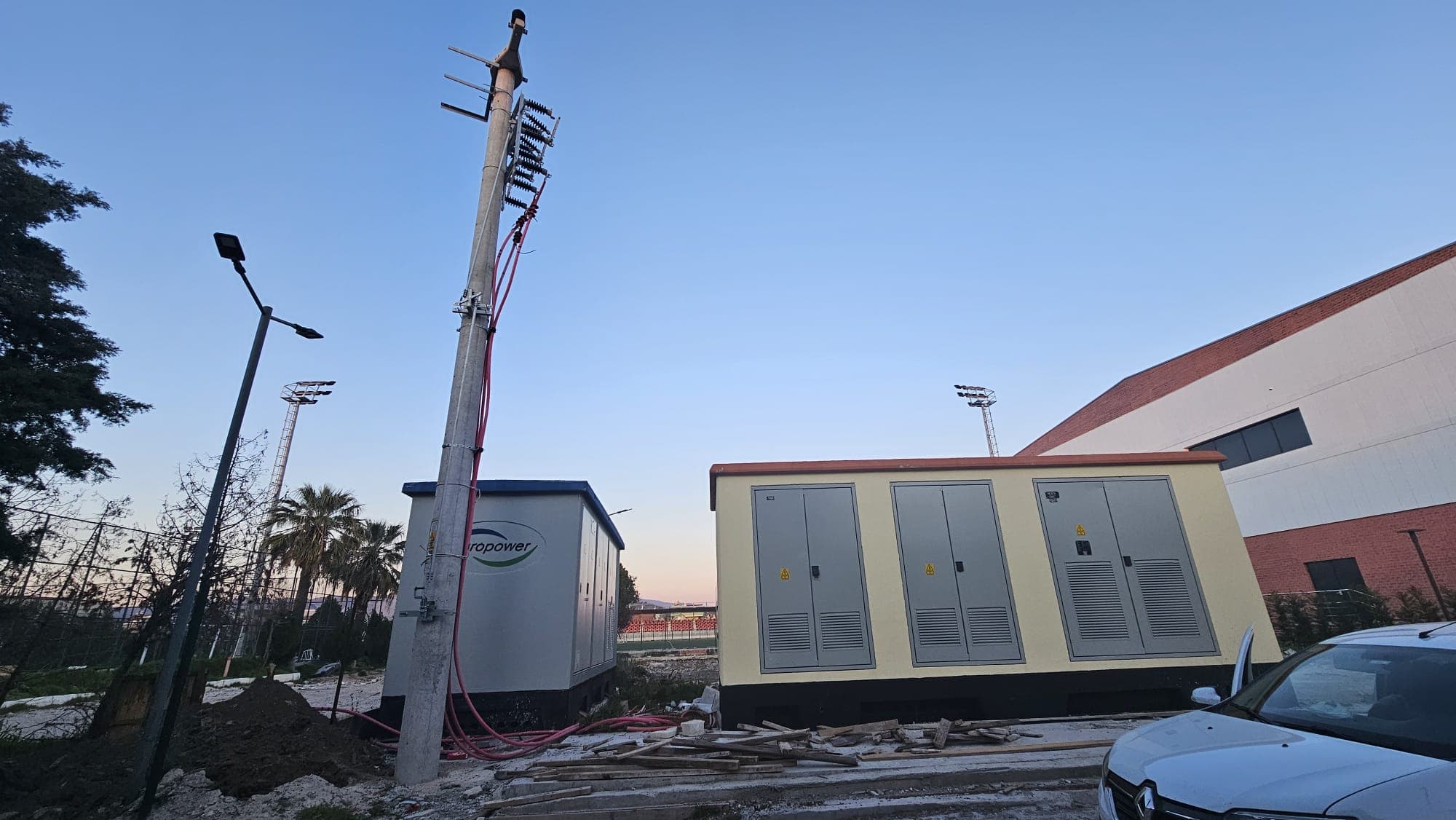 Gençlik ve Spor Bakanlığı dağıtım merkezi ve trafo uygulama görseli